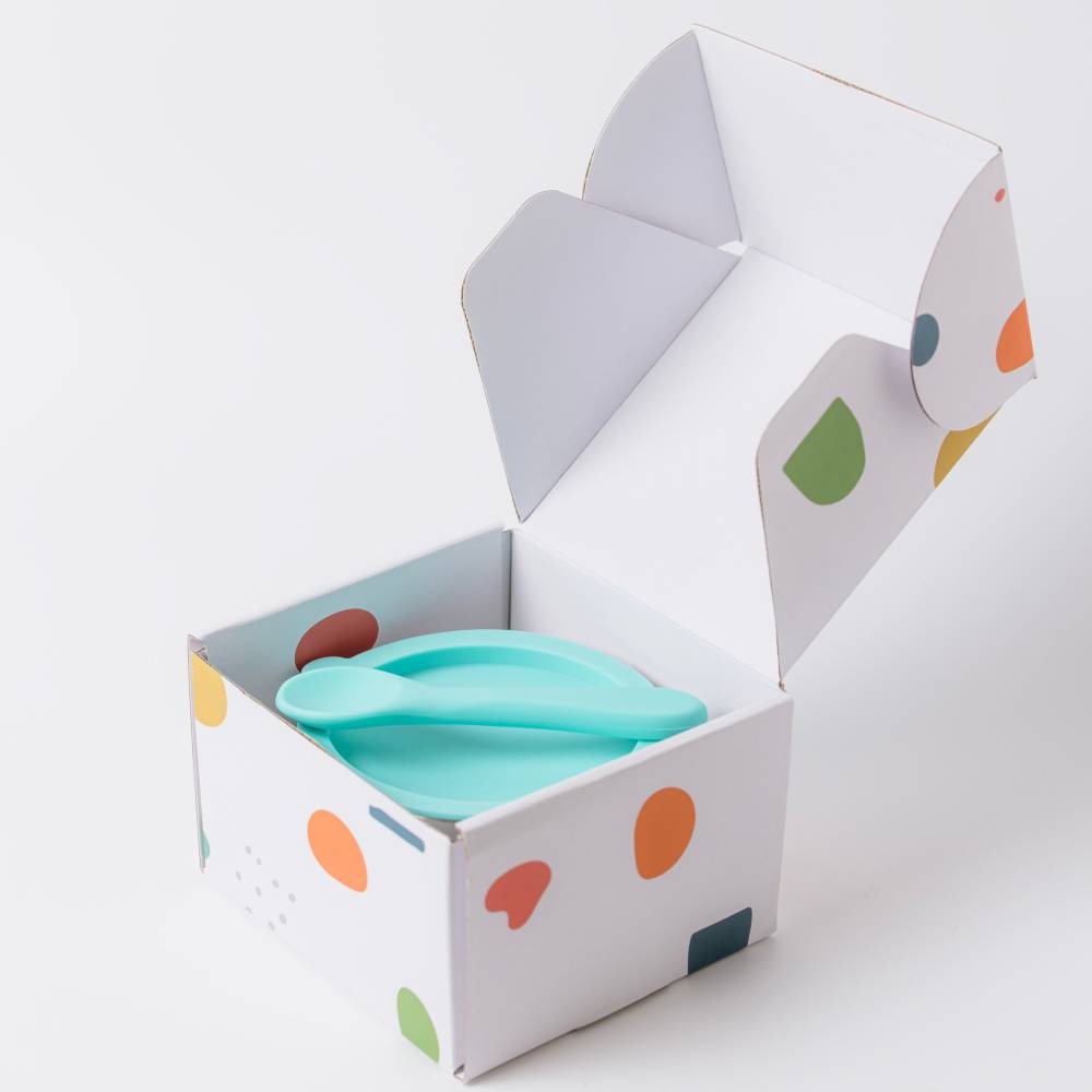 Lion & Lady 18/8 Stainless Steel Feeding Bowl & Spoon