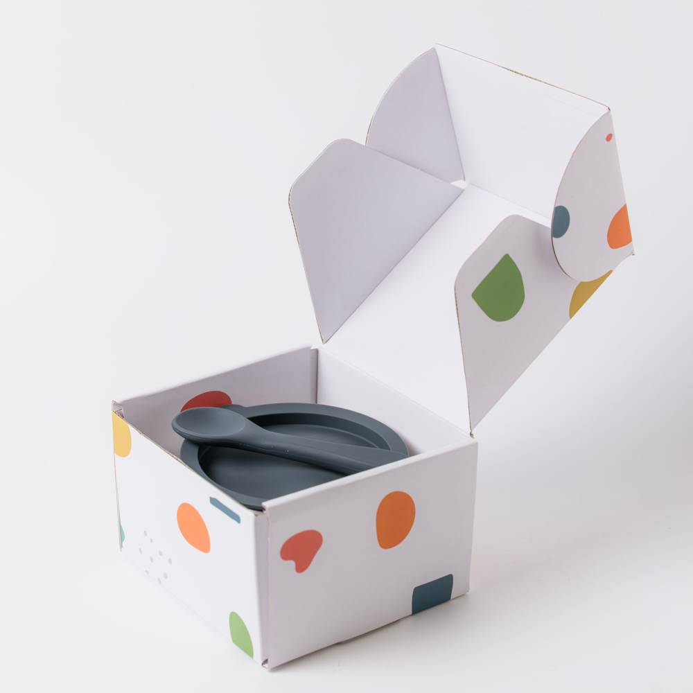 Lion & Lady 18/8 Stainless Steel Feeding Bowl & Spoon