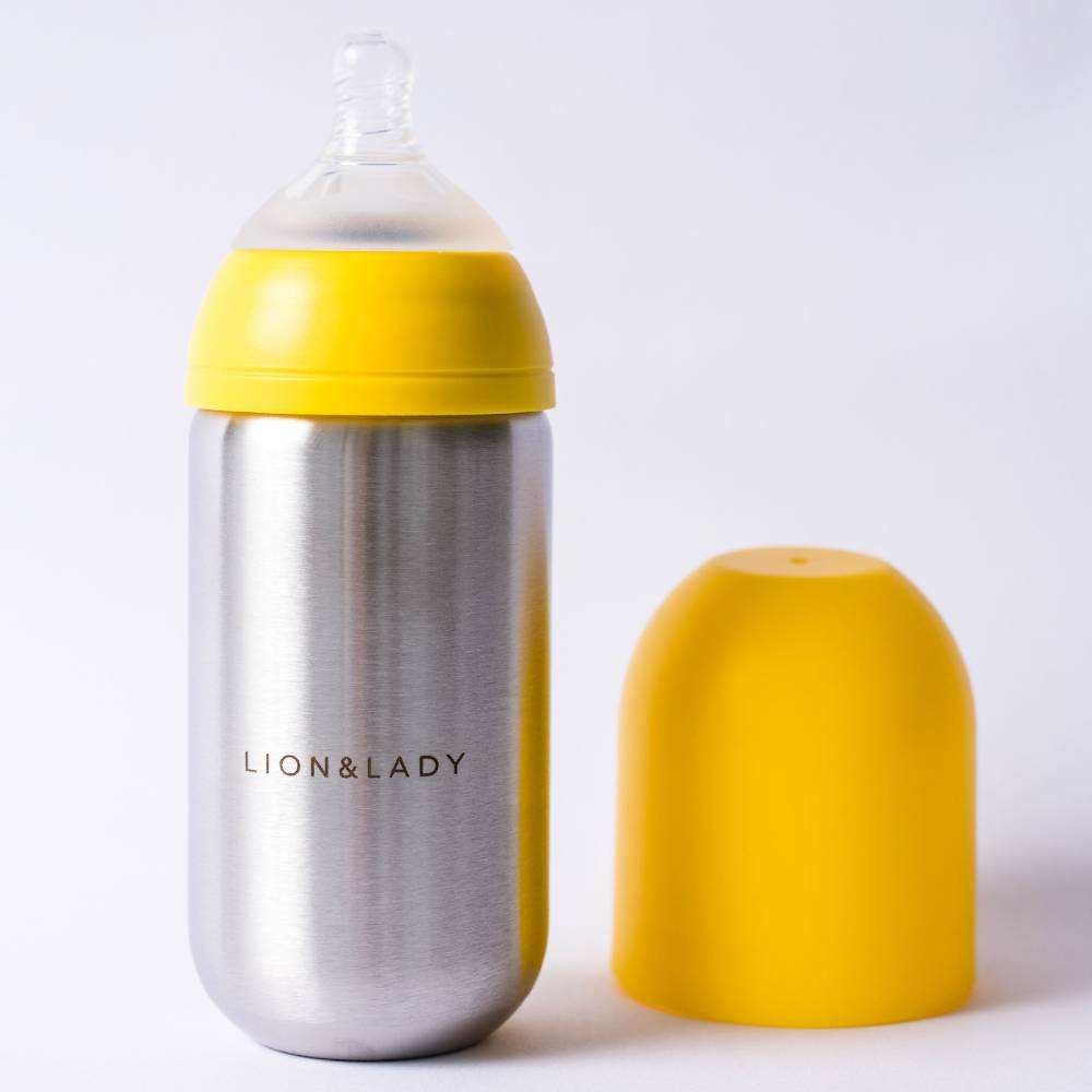 Lion & Lady 18/8 Stainless Steel Baby Bottle 350ml