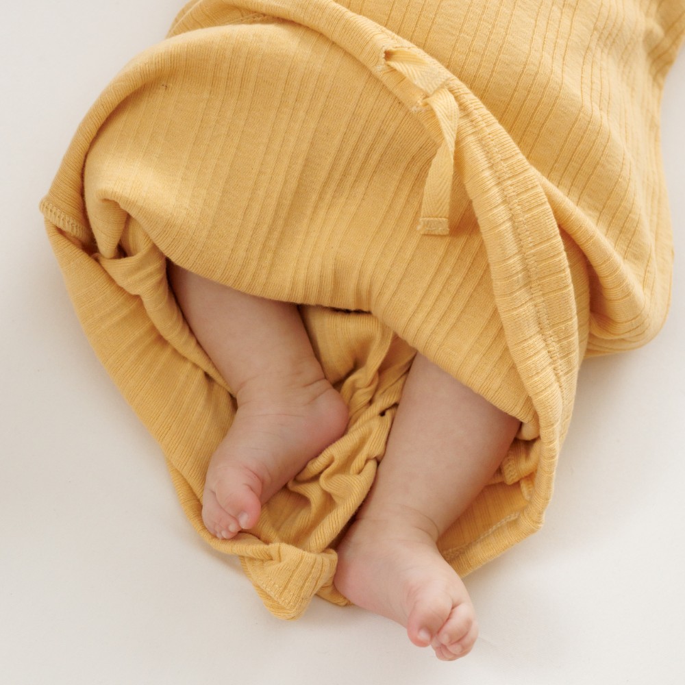 Woolbabe Merino/Organic Cotton Henley Drawstring Gown - Daydream Collection