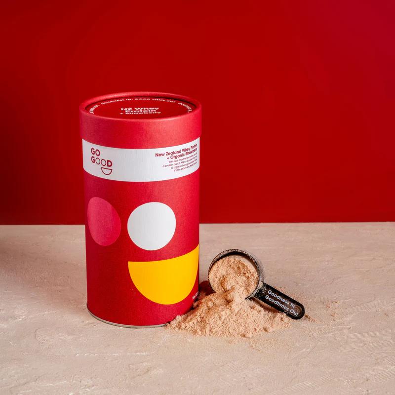 Go Good Whey Protein Powder + Organic Strawberry