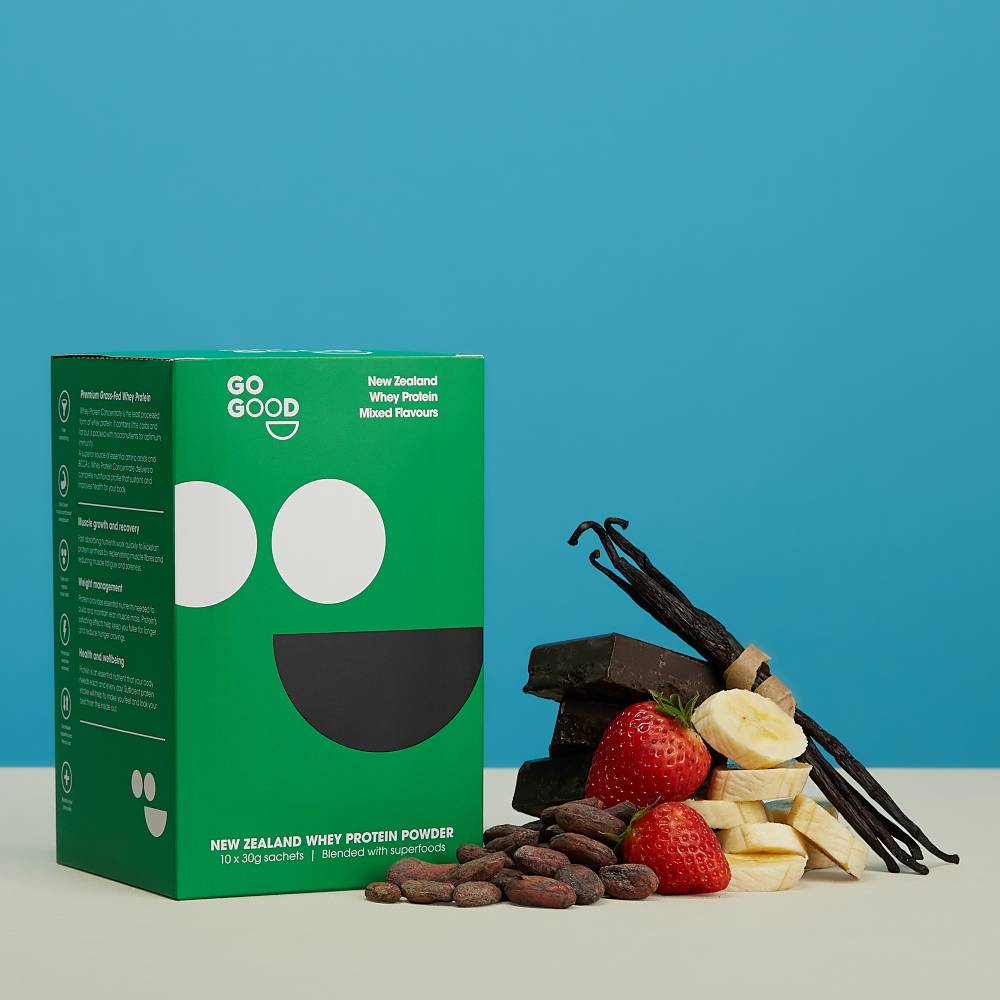 Go Good Whey Protein Sample 10pack - Mixed Flavours