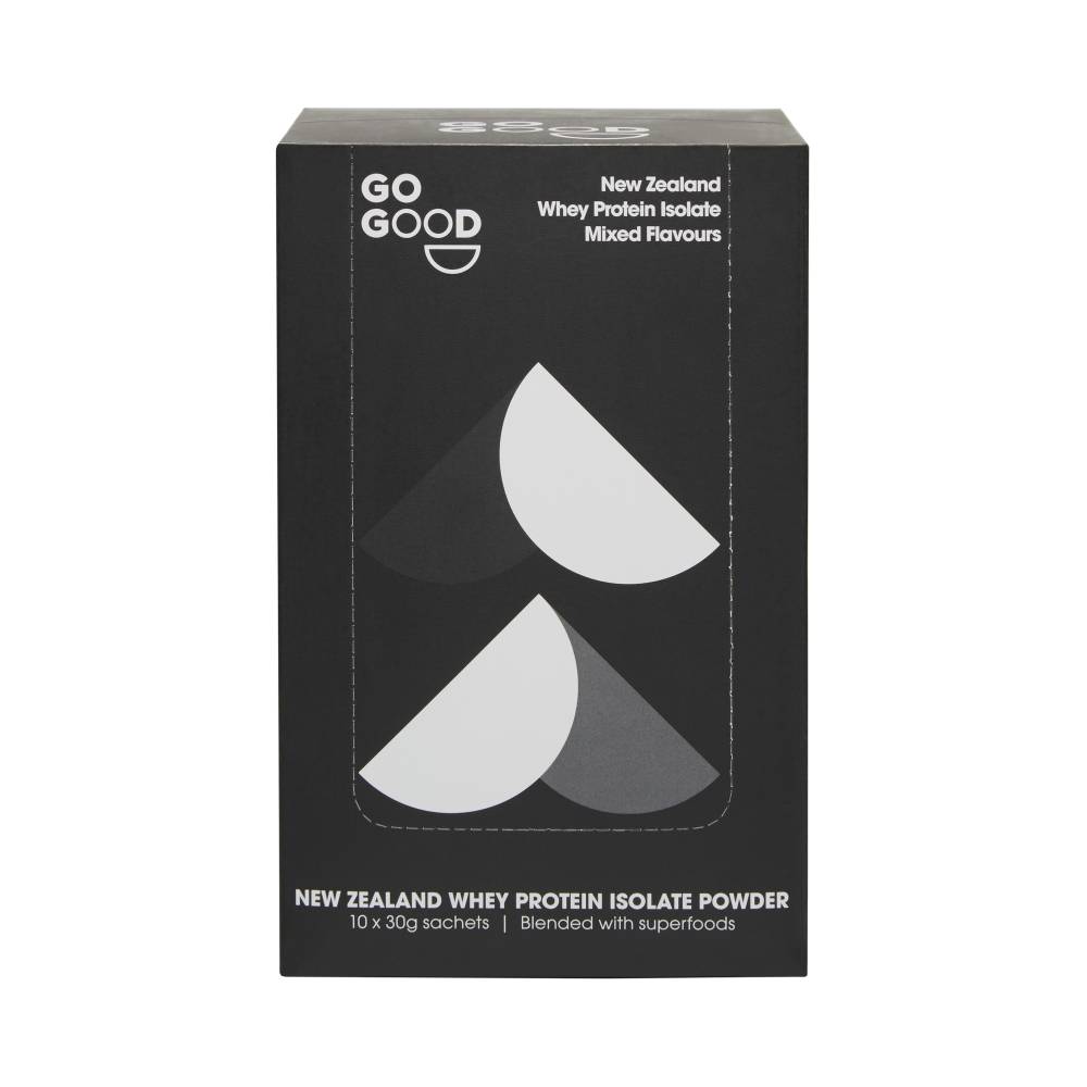 Go Good Whey Protein Isolate Sample 10pack - Mixed Flavours