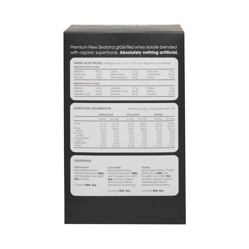 Go Good Whey Protein Isolate Sample 10pack - Mixed Flavours