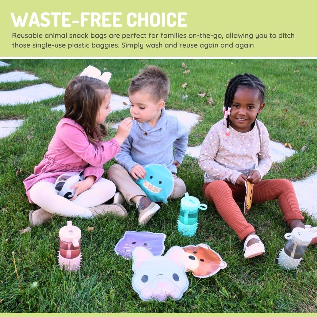 Melii PEVA Reusable Snack Bags 6pk