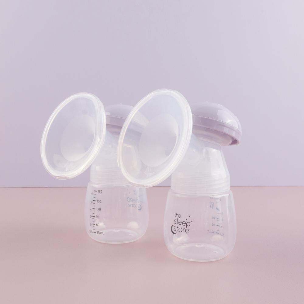 Two bottles from The Sleep Store Milk Collection Kit