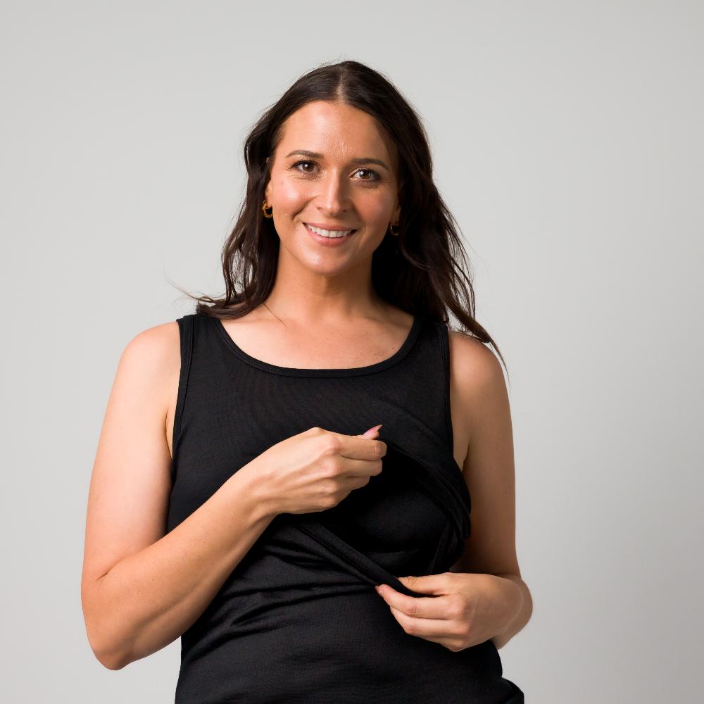 The Sleep Store All Seasons Merino/Tencel Breastfeeding Singlet