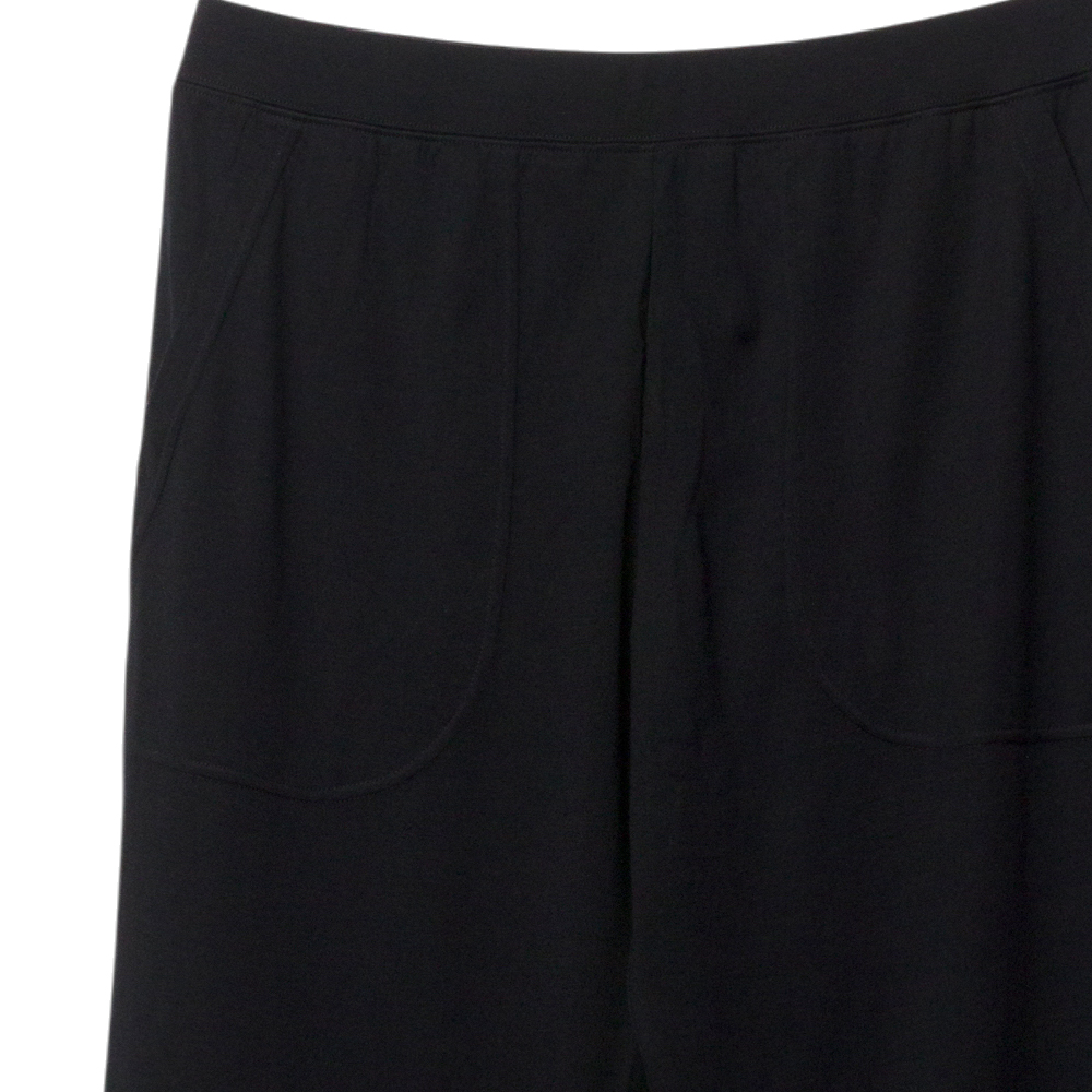 Close up waistband image of The Sleep Store All Seasons Merino/Tencel Adult Lounge PJ Pants in the colour Black.