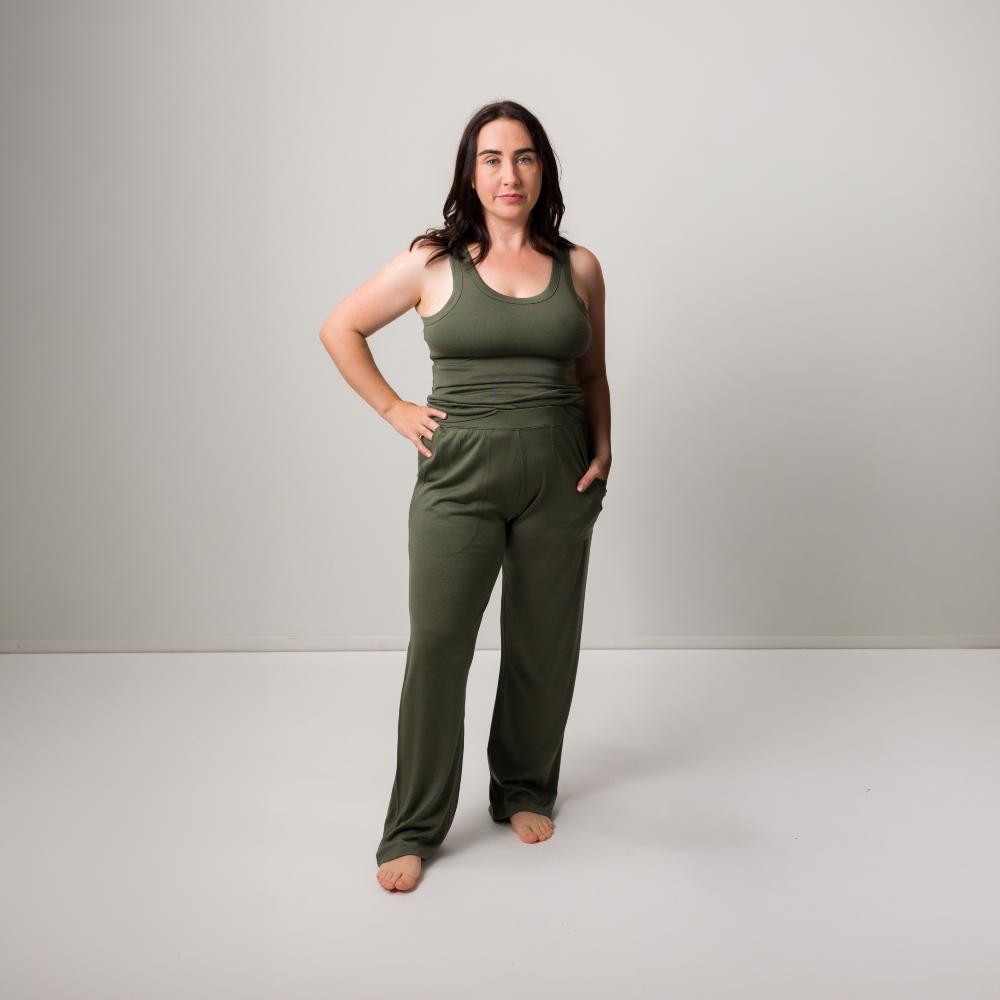 The Sleep Store All Seasons Merino/Tencel Shelf Bra Singlet