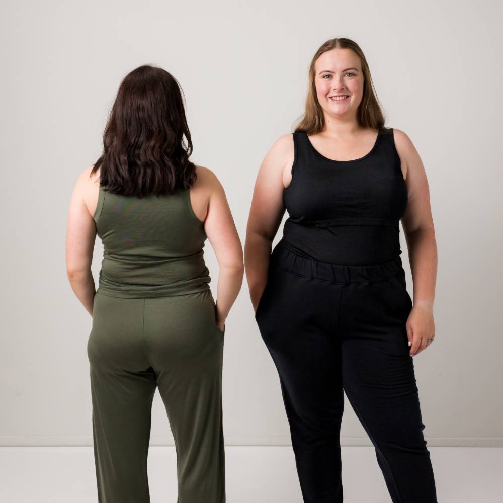 The Sleep Store All Seasons Merino/Tencel Shelf Bra Singlet