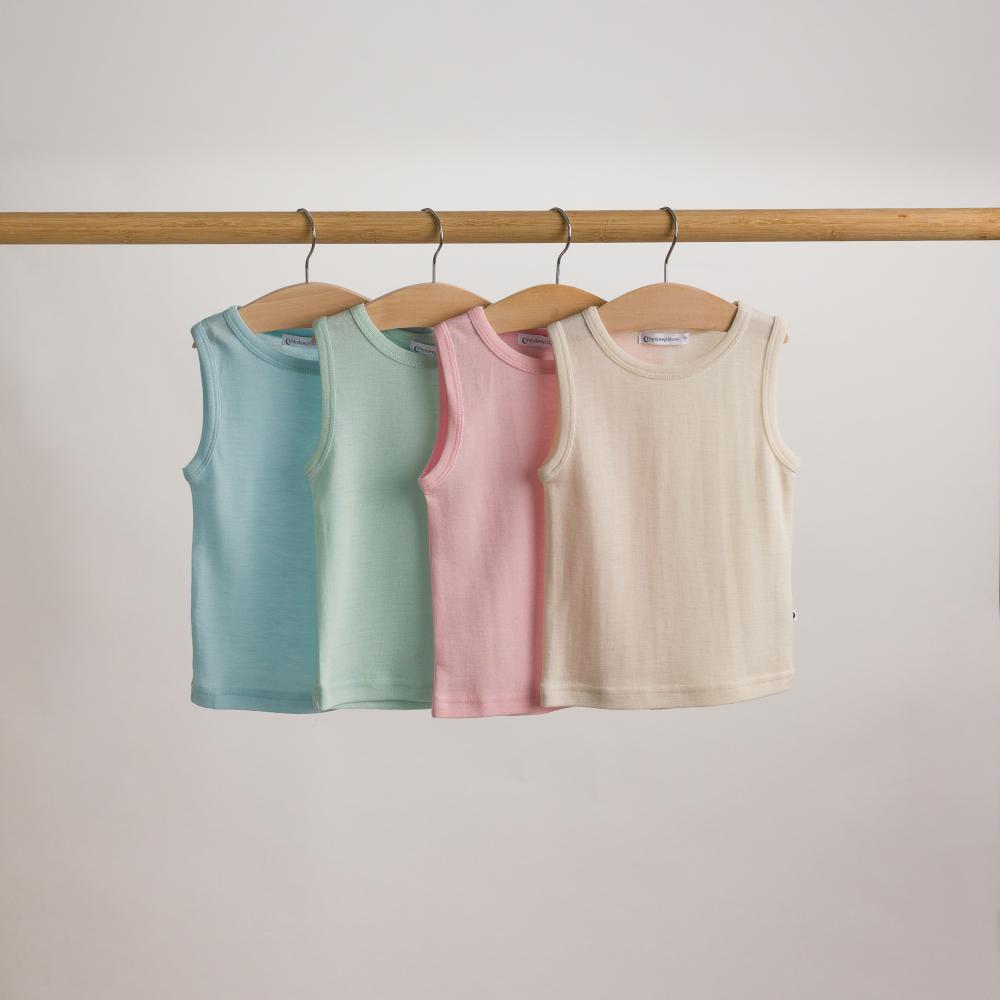 Deluxe NZ Merino Wool Kids Singlet