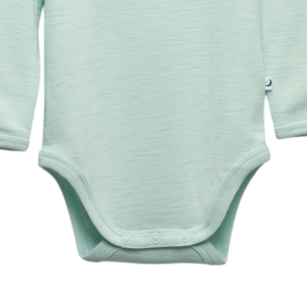 The Sleep Store Deluxe New Zealand Merino Wool Long Sleeve Bodysuit - Newborn - 2 years