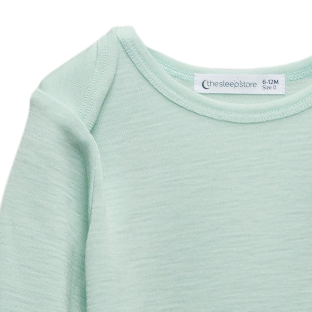 The Sleep Store Deluxe New Zealand Merino Wool Long Sleeve Bodysuit - Newborn - 2 years