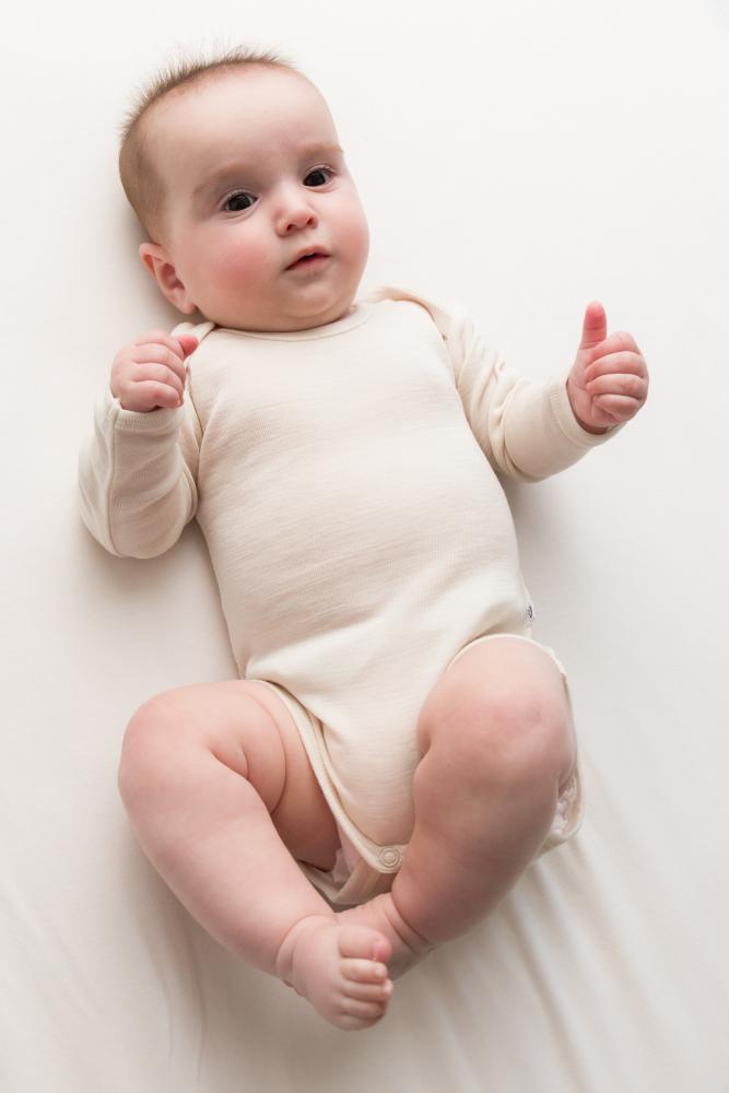 The Sleep Store Deluxe New Zealand Merino Wool Long Sleeve Bodysuit - Newborn - 2 years