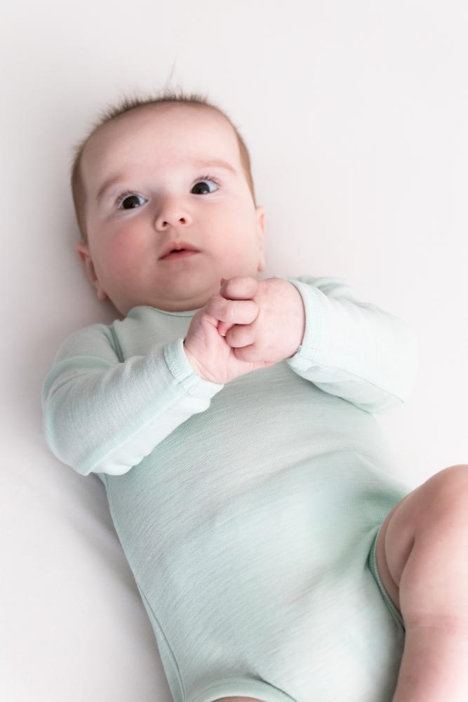 The Sleep Store Deluxe New Zealand Merino Wool Long Sleeve Bodysuit - Newborn - 2 years