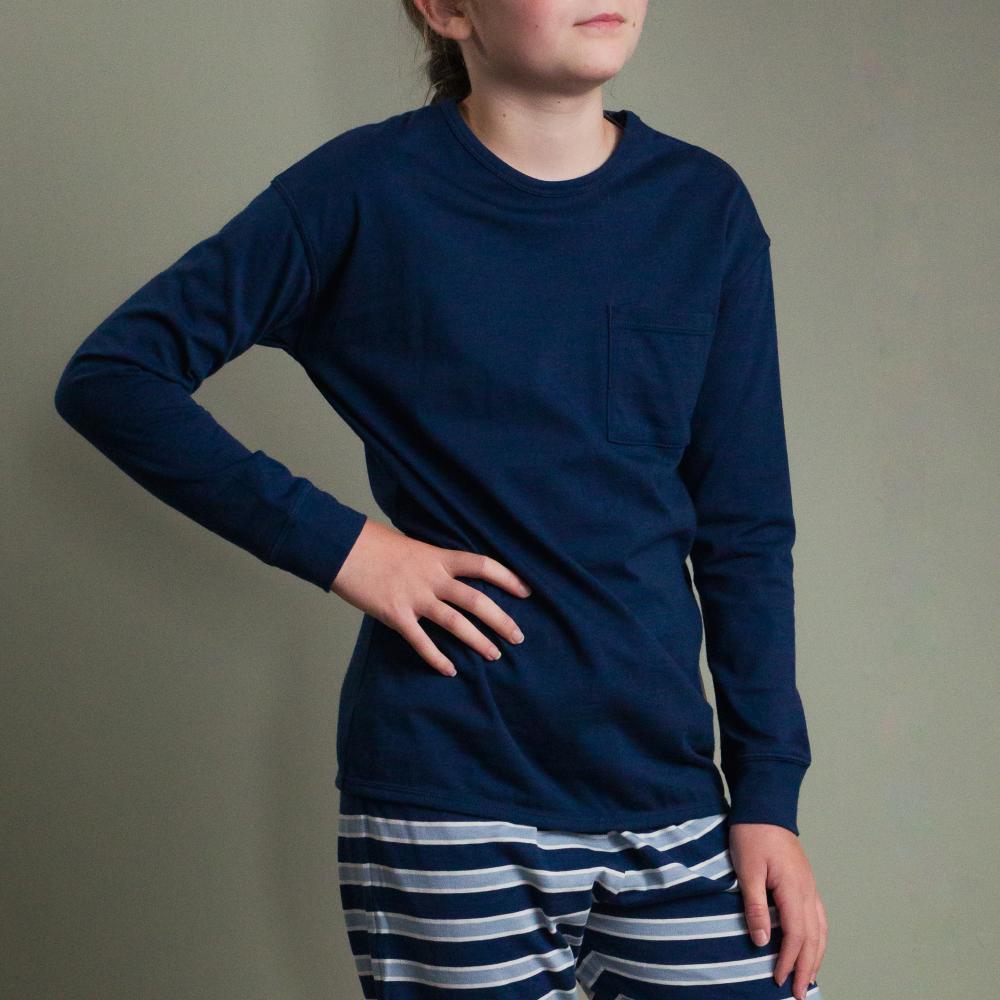 Woolbabe Merino/Organic Cotton Relaxed Winter Pyjamas 10-14 years