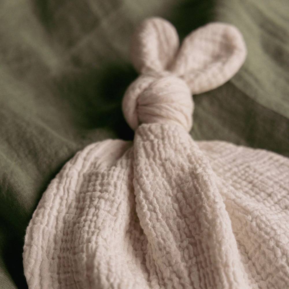 Nature Baby Muslin Dobby Snuggle Comforter Toy