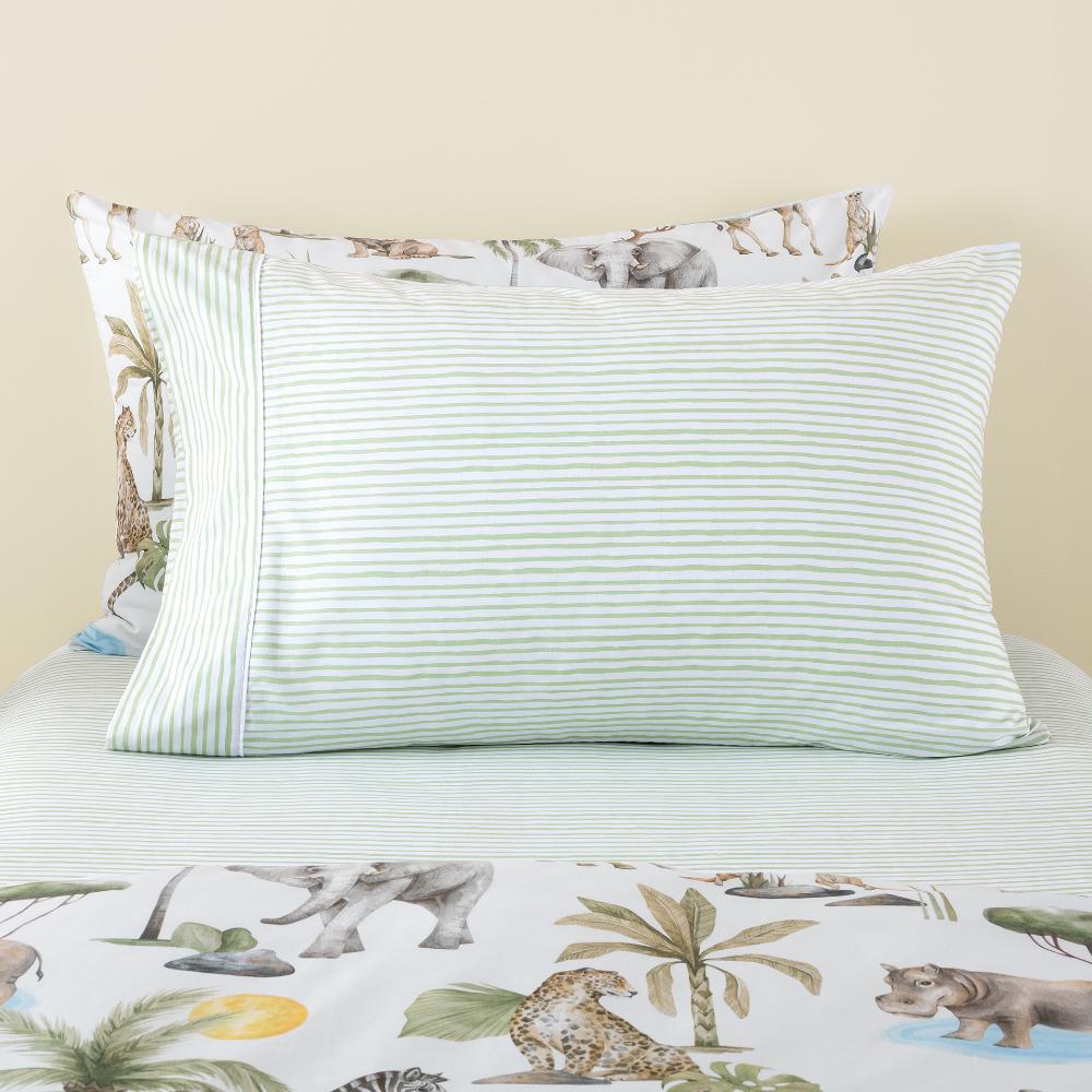 Squiggles Cotton Sheet Set - Scribble Stripe