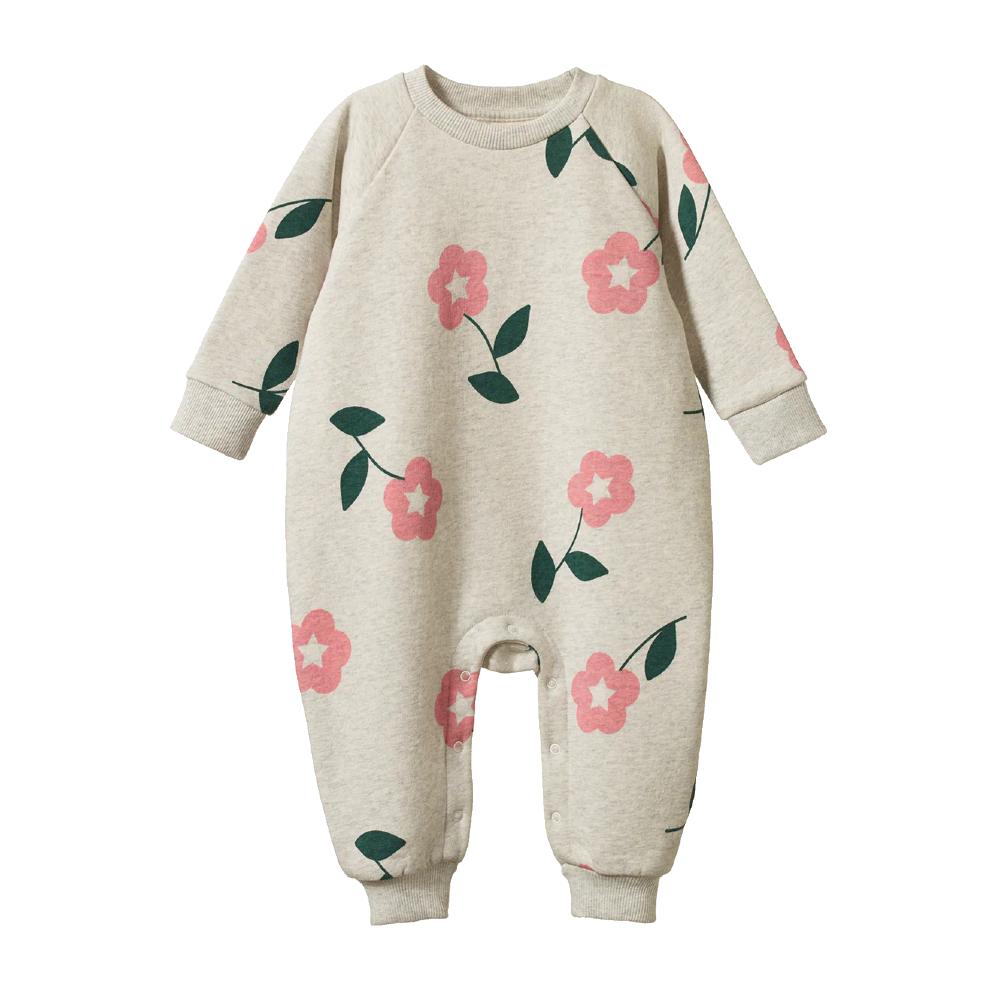 Nature Baby Organic Cotton Long Sleeve Juno Romper