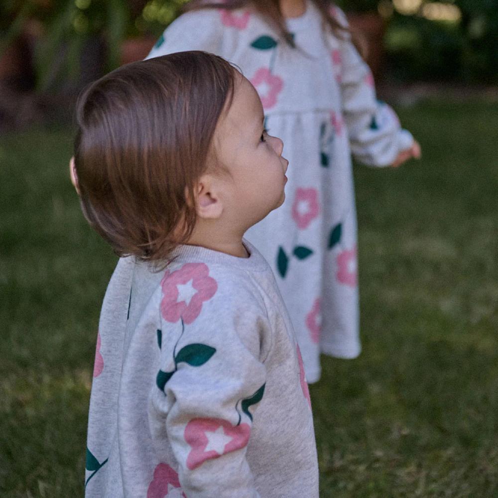 Nature Baby Organic Cotton Long Sleeve Juno Romper