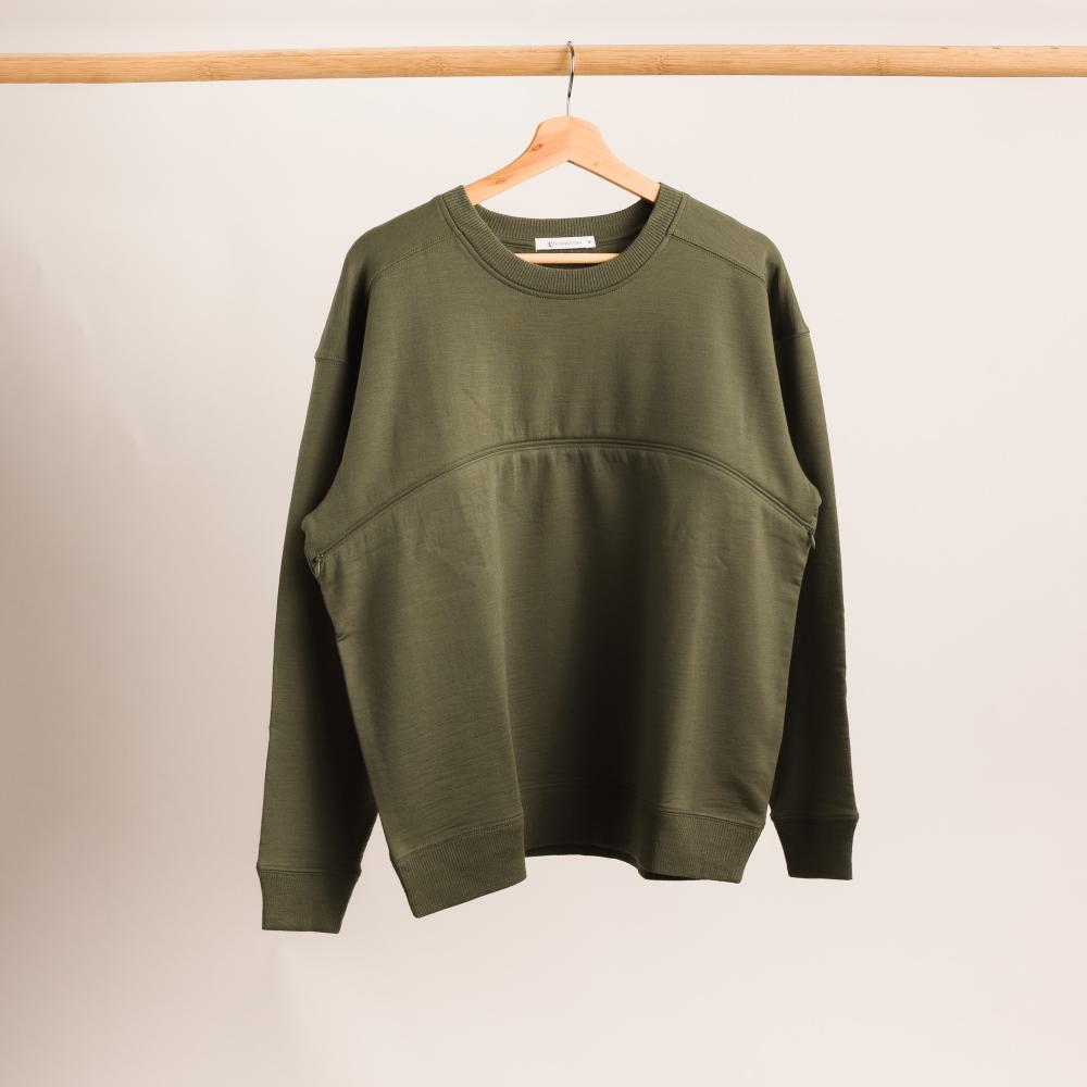 The Sleep Store Merino Tencel Fleece - Breastfeeding Jumper