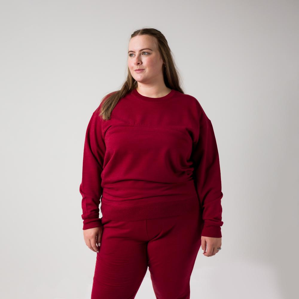 The Sleep Store Merino Tencel Fleece - Breastfeeding Jumper