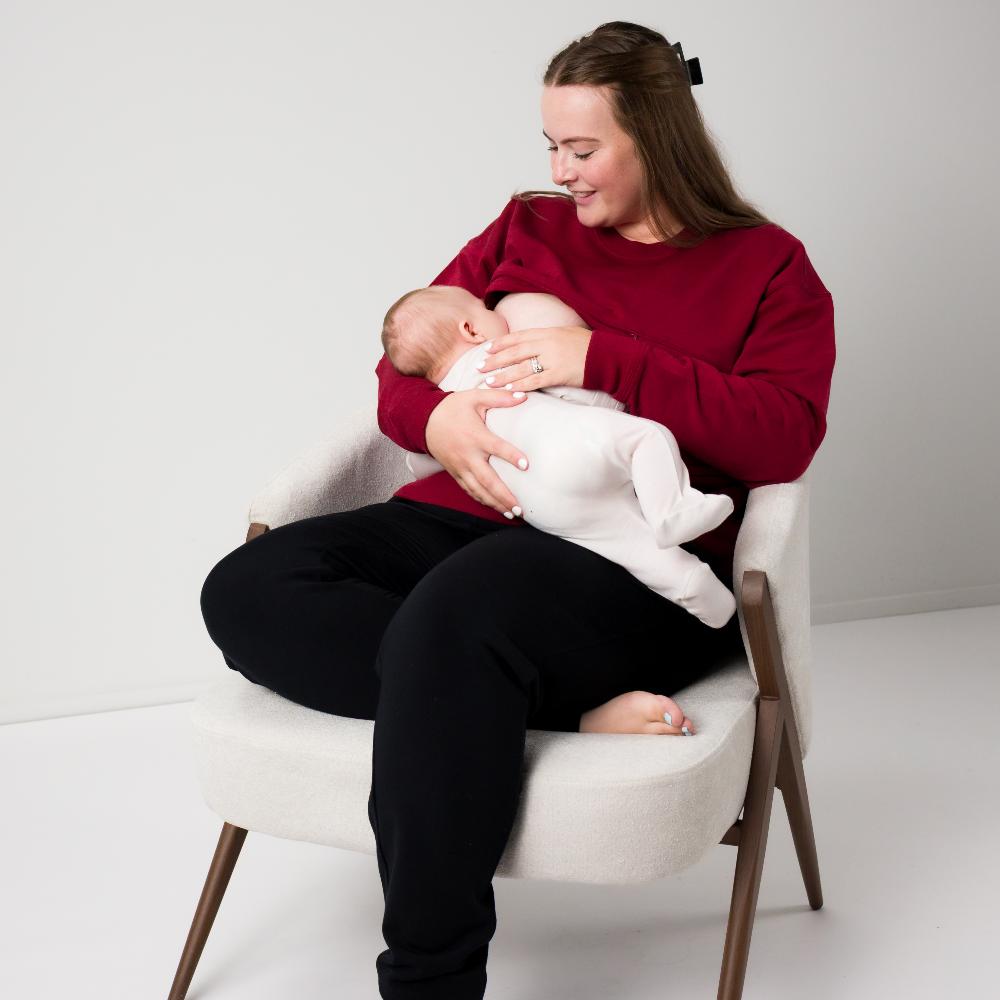 The Sleep Store Merino Tencel Fleece - Breastfeeding Jumper