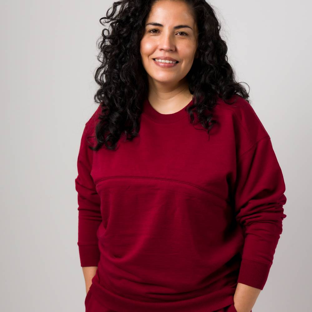 The Sleep Store Merino Tencel Fleece - Breastfeeding Jumper