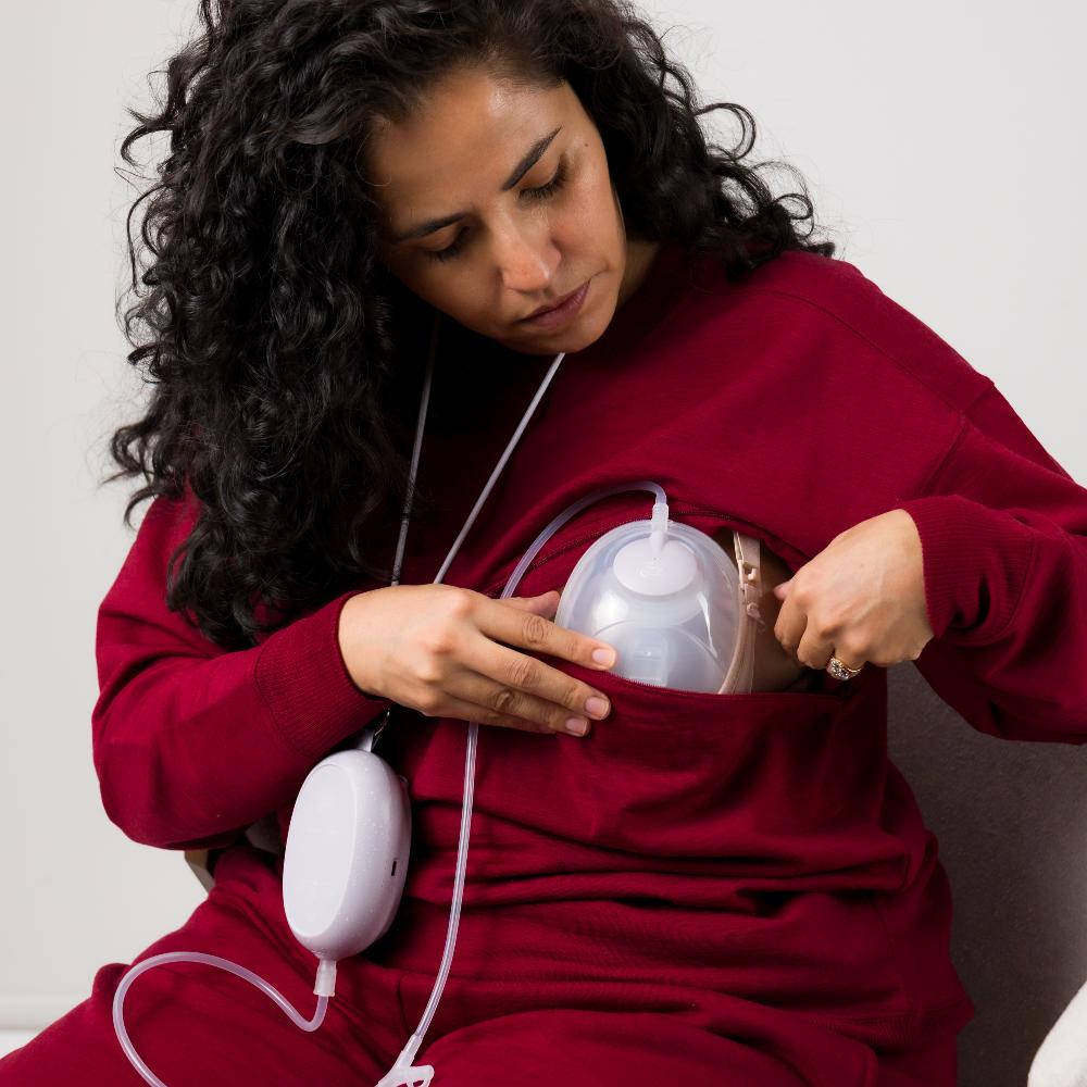 The Sleep Store Merino Tencel Fleece - Breastfeeding Jumper