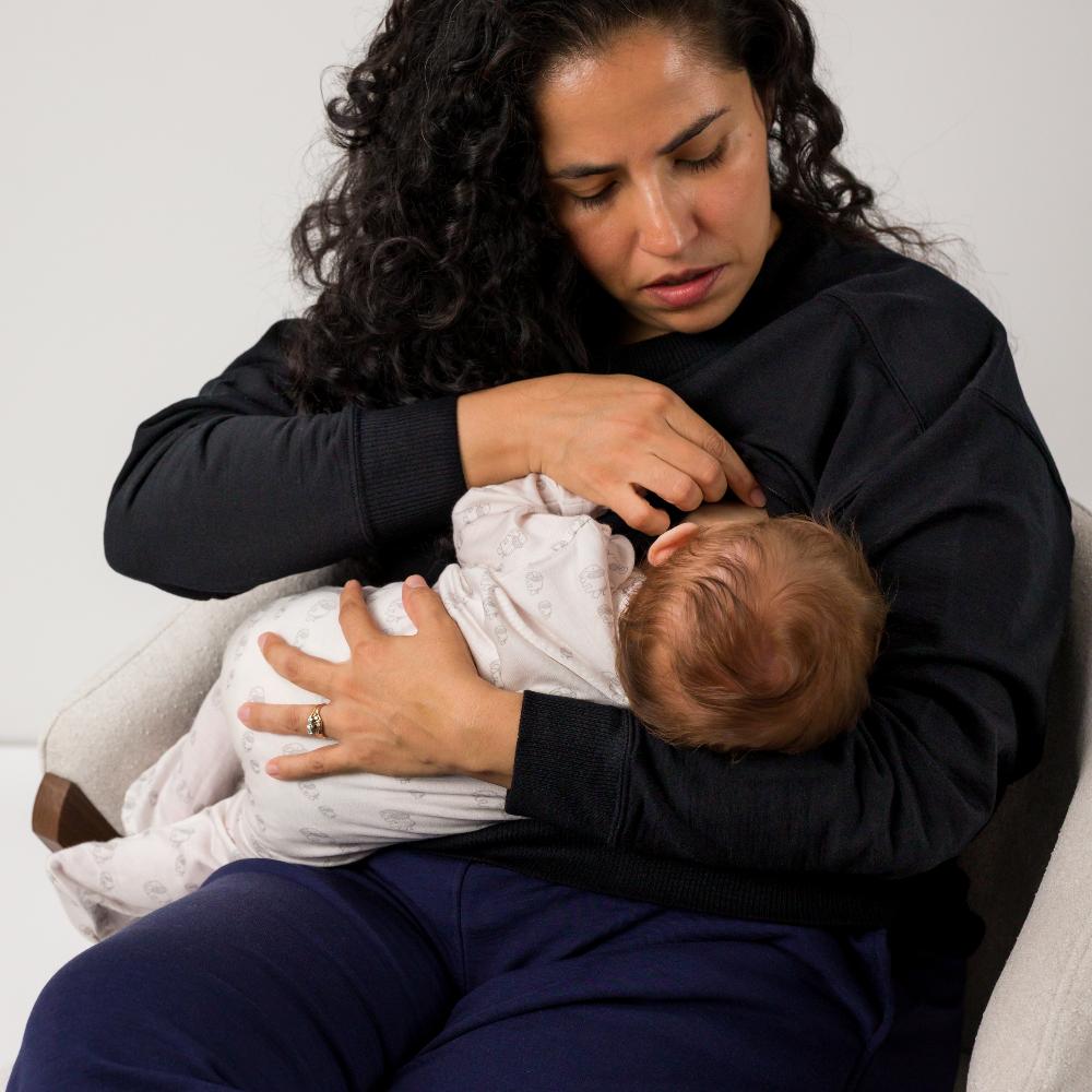 The Sleep Store Merino Tencel Fleece - Breastfeeding Jumper