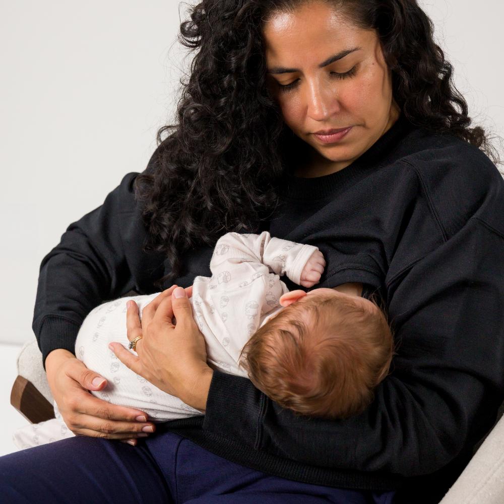 The Sleep Store Merino Tencel Fleece - Breastfeeding Jumper