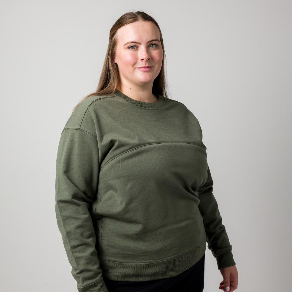 The Sleep Store Merino Tencel Fleece - Breastfeeding Jumper