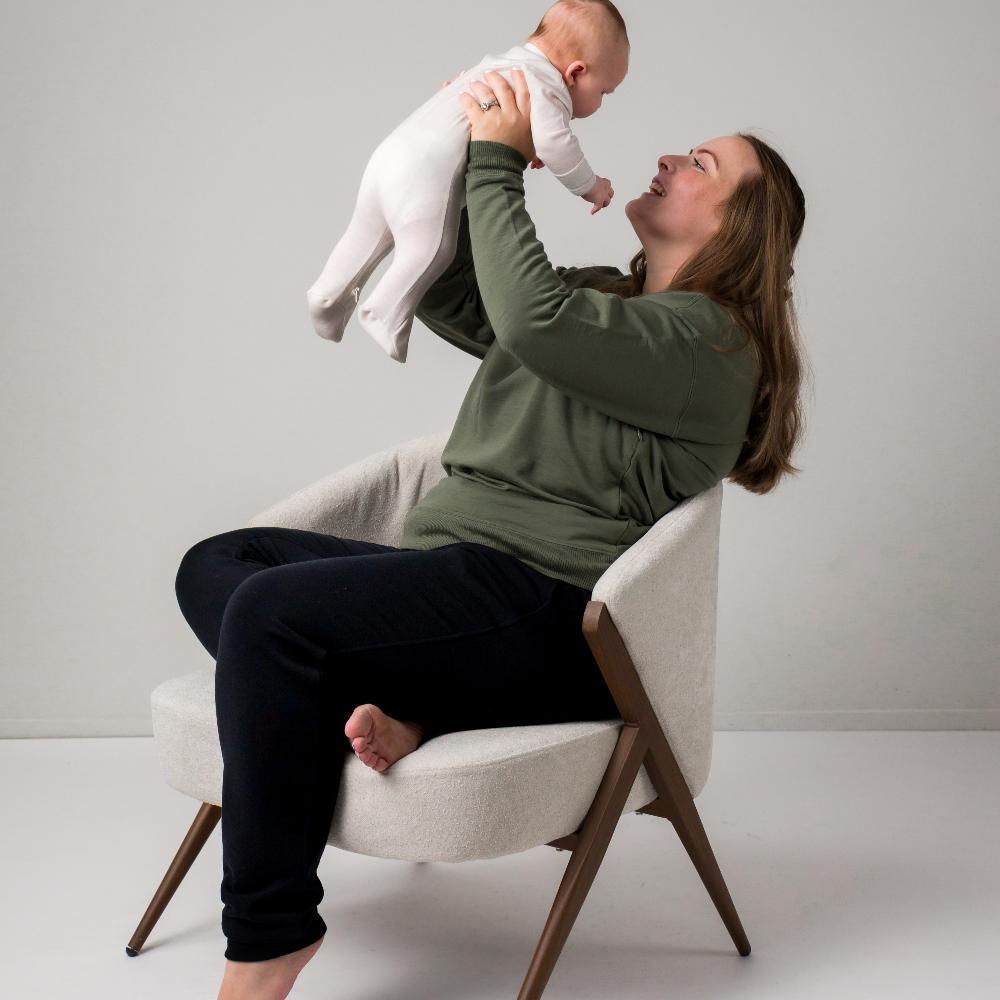The Sleep Store Merino Tencel Fleece - Breastfeeding Jumper