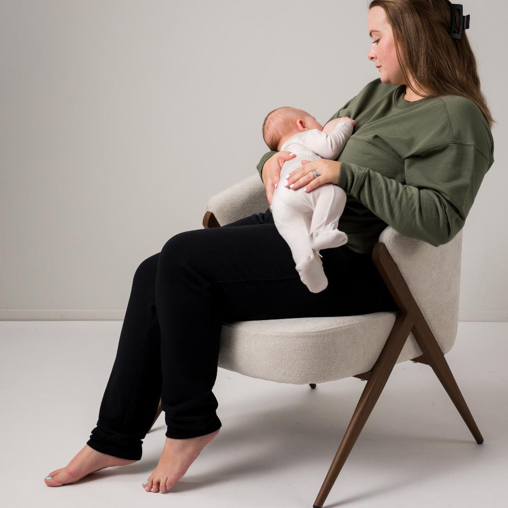 The Sleep Store Merino Tencel Fleece - Breastfeeding Jumper