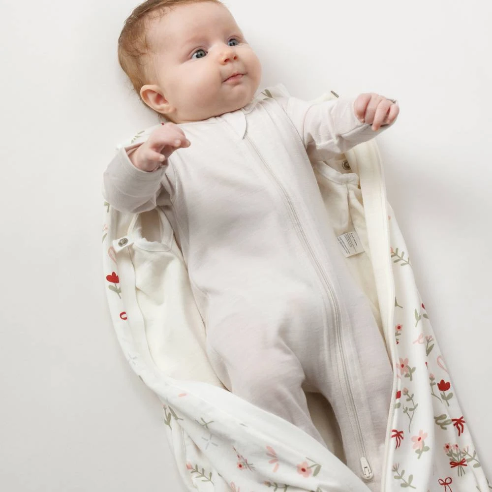 The Sleep Store All Seasons Merino/Tencel Footed Zipsuit 2pk - Newborn - 6-12 months