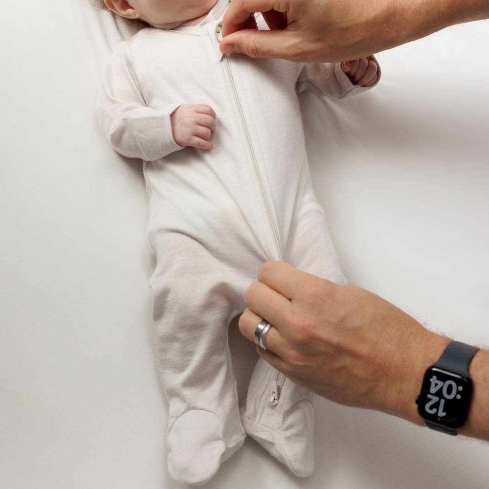 The Sleep Store All Seasons Merino/Tencel Footed Zipsuit 2pk - Newborn - 6-12 months