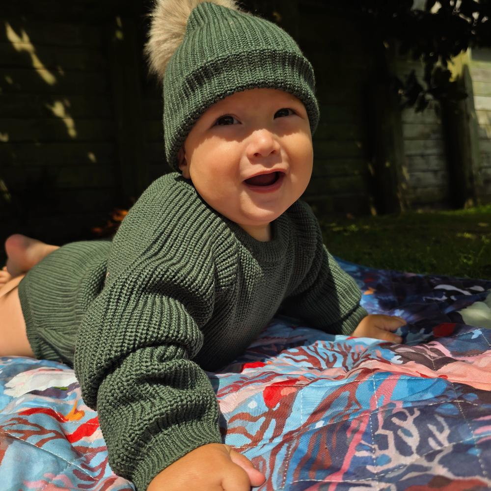 The Sleep Store Merino Knitwear Bubblesuit - Newborn - 1 year