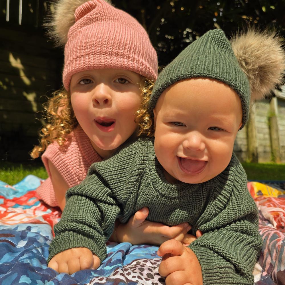 The Sleep Store Merino Knitwear Pompom Beanie