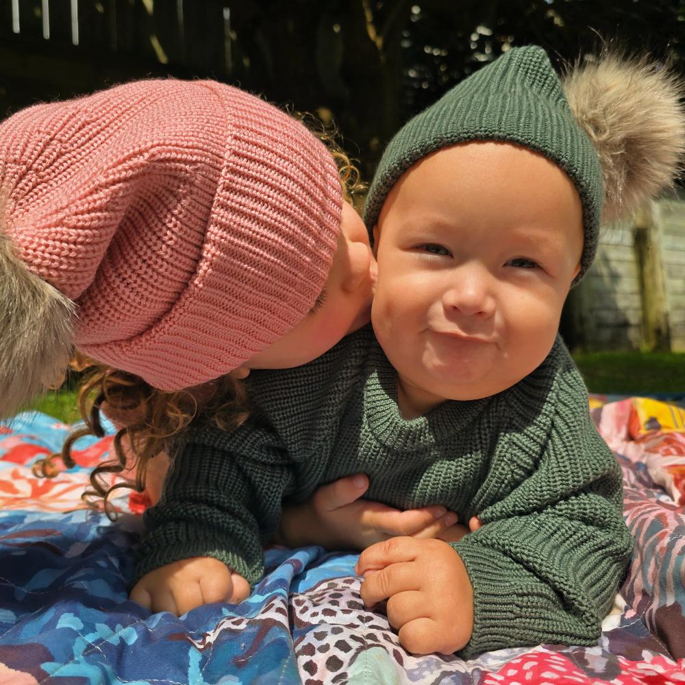 The Sleep Store Merino Knitwear Pompom Beanie