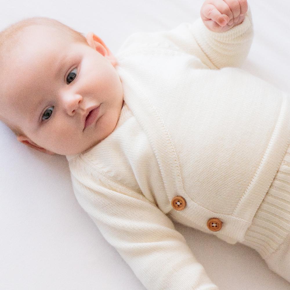 The Sleep Store Merino Knitwear Kimono Cardigan - Prem - 1 year