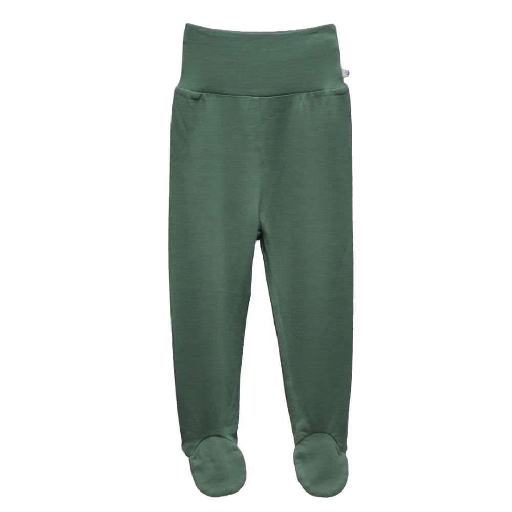 Thyme merino wool footed pants for baby