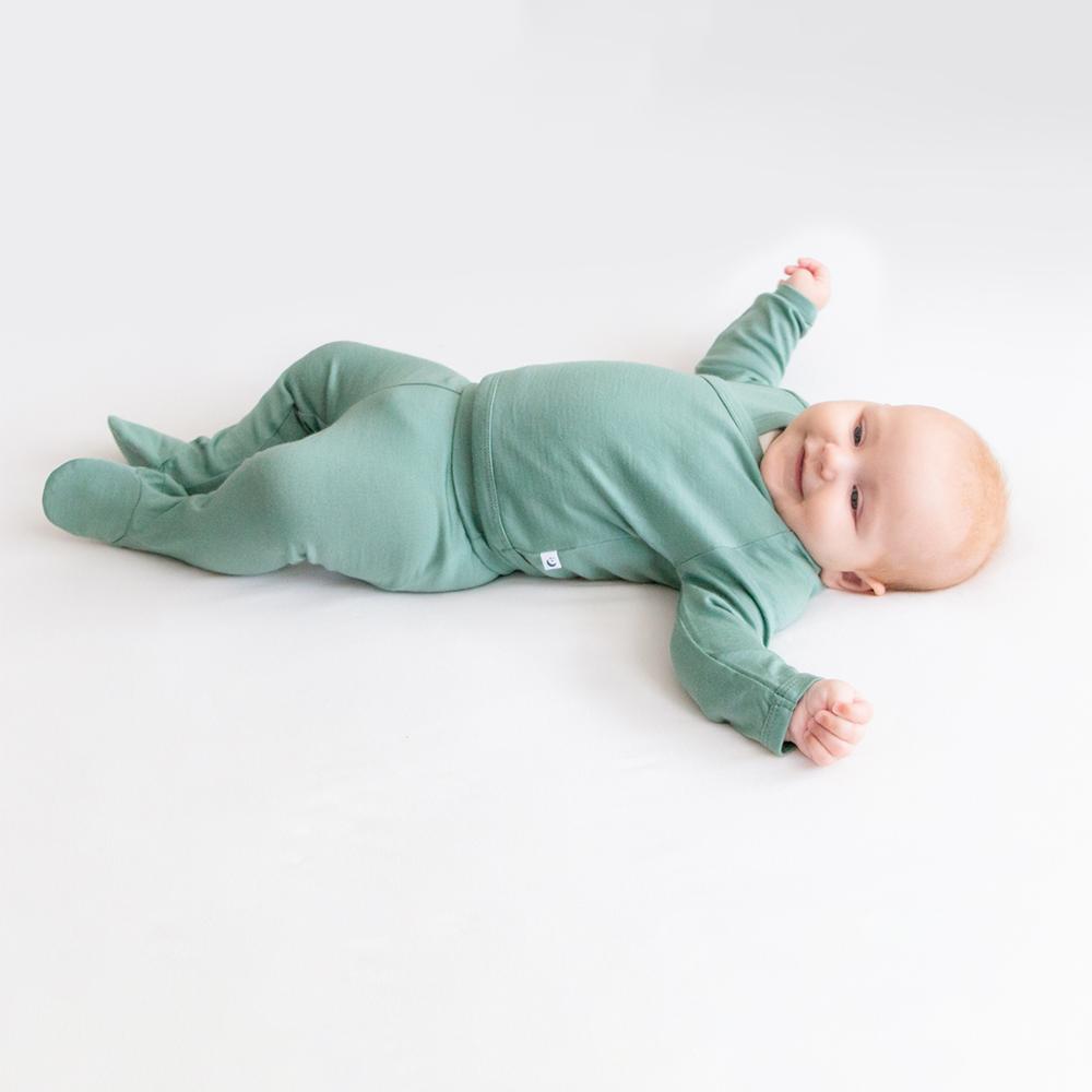 The Sleep Store Jersey New Zealand Merino Wool Footed Pants - Prem - 6-12 months