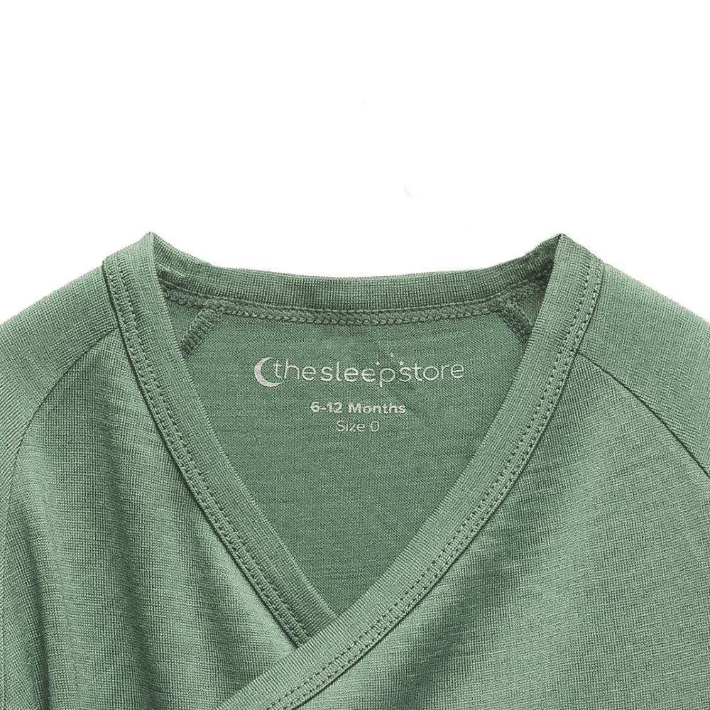 The Sleep Store Jersey New Zealand Merino Wool Kimono Cardigan - Prem - 6-12 months