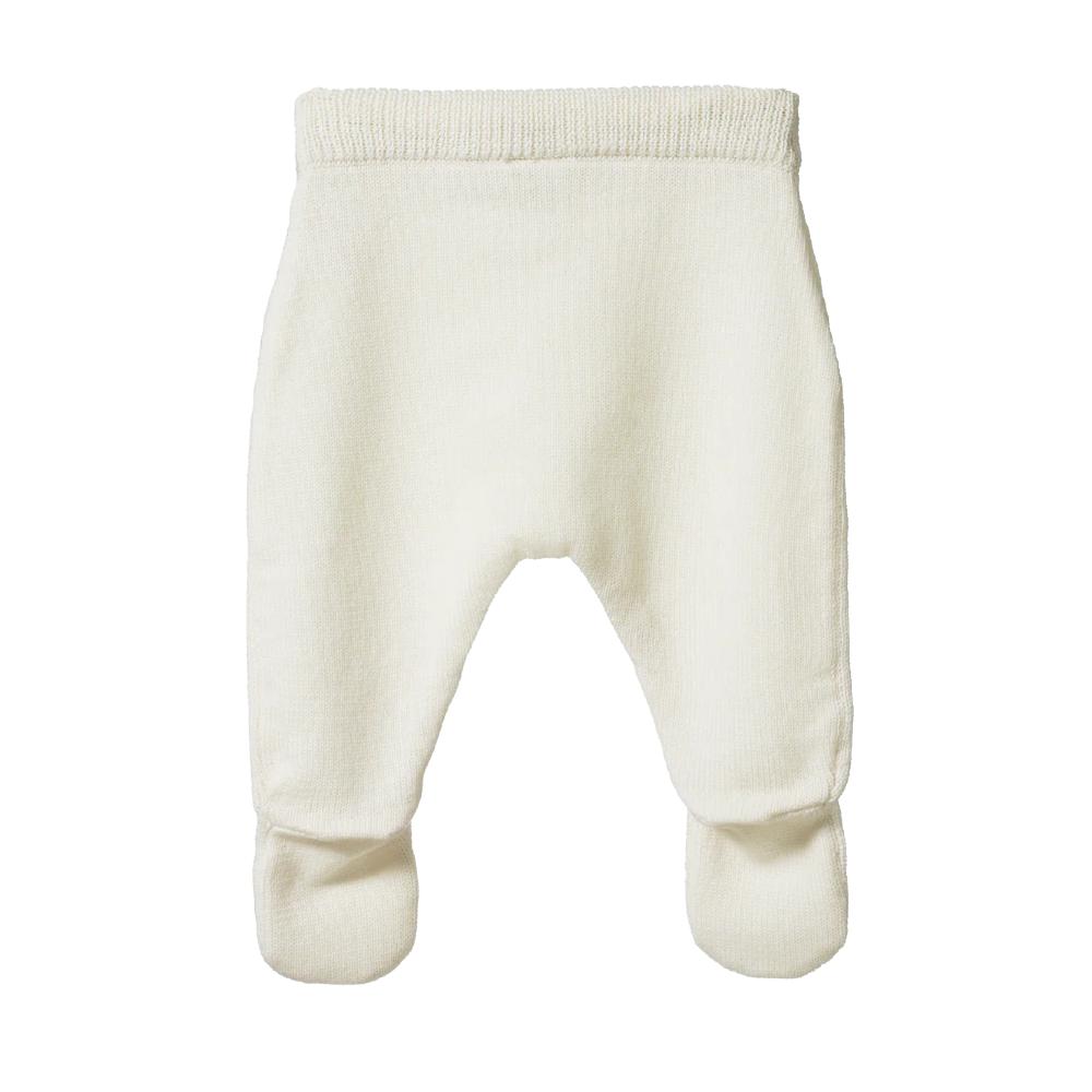 Nature Baby Merino Knit Footed Rompers