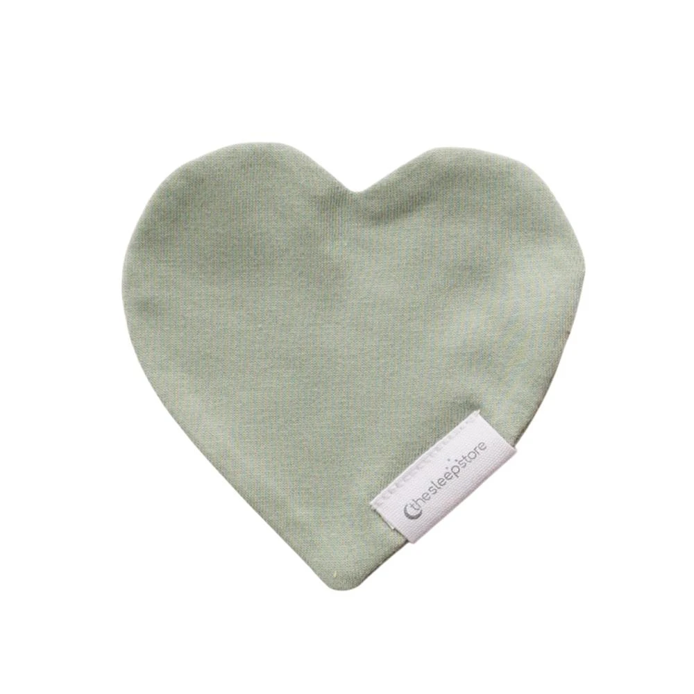 A clearcut image of a singular The Sleep Store NICU Heart in a green colour.