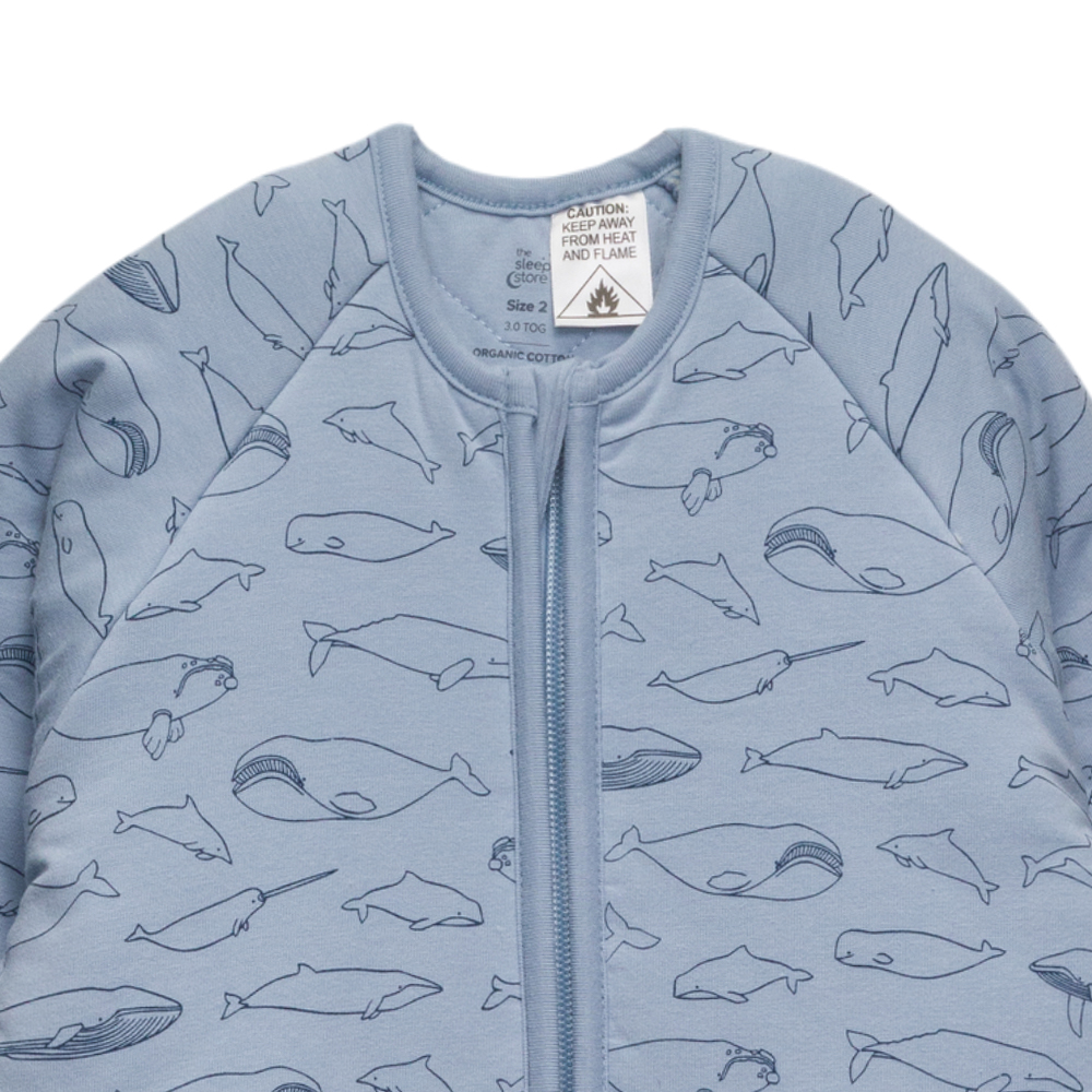 The Sleep Store Organic Cotton 3.0 tog Sleeved Sleep Suit