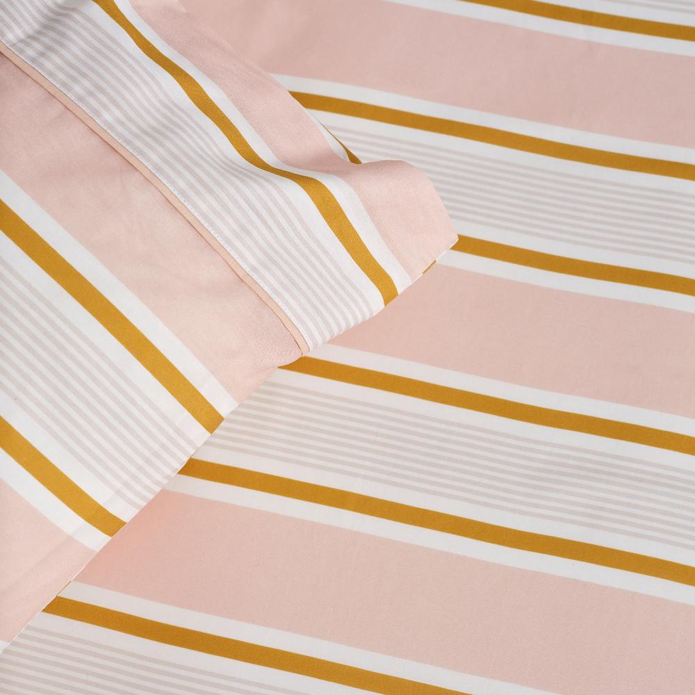 Linen House Kids Cotton Fitted Sheet + Pillowcase Set - Sailor Stripe