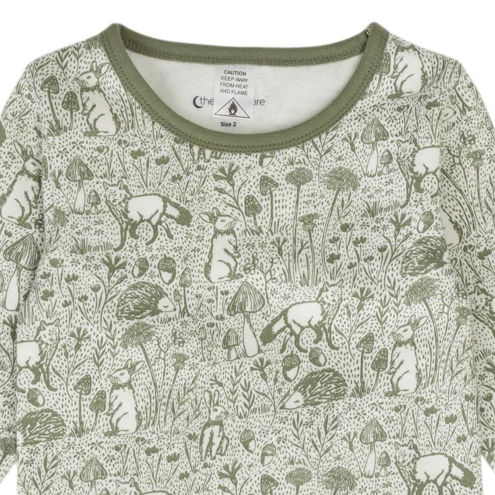 The Sleep Store Premium Winter Organic Cotton Fleece Long Sleeve Pyjama Set