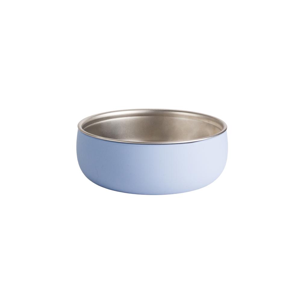 A clearcut image of the Nestling Stainless Steel Large Bowl in the colour Dusty Blue.