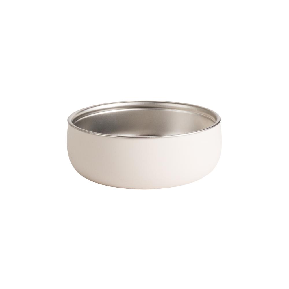 A clearcut image of the Nestling Stainless Steel Large Bowl in the colour Oat.